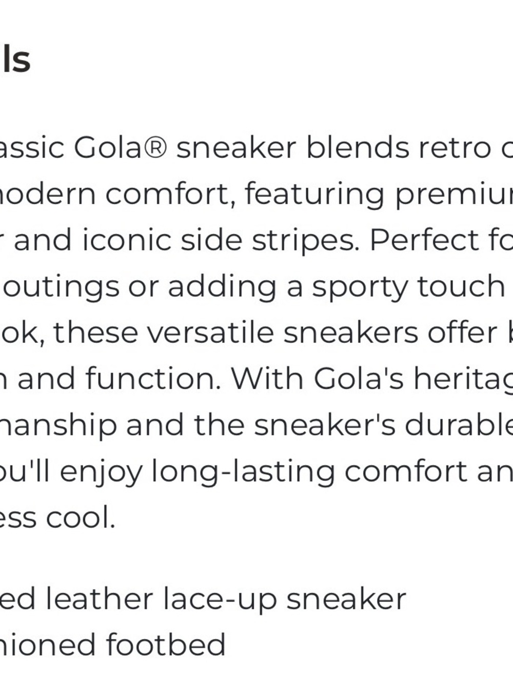 Gola Classics Women's Black & White Low-Top Sneakers with Gum Sole - Picture 3 of 6